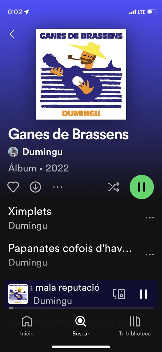 Ja tenim a les plataformes el nou disc de Dumingu!
Hi trobareu col·laboracions de <a href="/montsant_/">montsant</a> <a href="/ariannaciurana/">Arianna Ciurana</a> <a href="/clarapinya/">clarapinya</a> <a href="/marcbalafc/">Marc Bala</a> i d’altres il·lustres que viuen fora de twitter. 
Tot sota la batuta de l’amic i productor gegantí @Vidalitu 

open.spotify.com/album/6auJ7vEM…