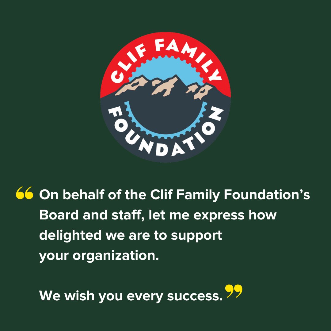 GreenEmpower's tweet photo. We are thrilled to share that the @ClifBar has awarded Green Empowerment $10,000 for general operating funds,
allowing us time to explore new partnership opportunities, and expanding our organization.
#thankyou #funderappreciation #sustainability #partnership https://t.co/772s157btZ