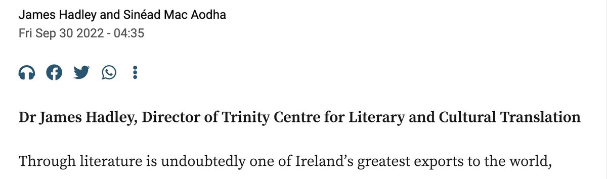VillageMagIRE's tweet photo. All these guys really care about words.
Yet they can't even get the *first* word of the article right.
#shitstandards .@irishtimes #SallyRooney https://t.co/JPsJq8Y1mt