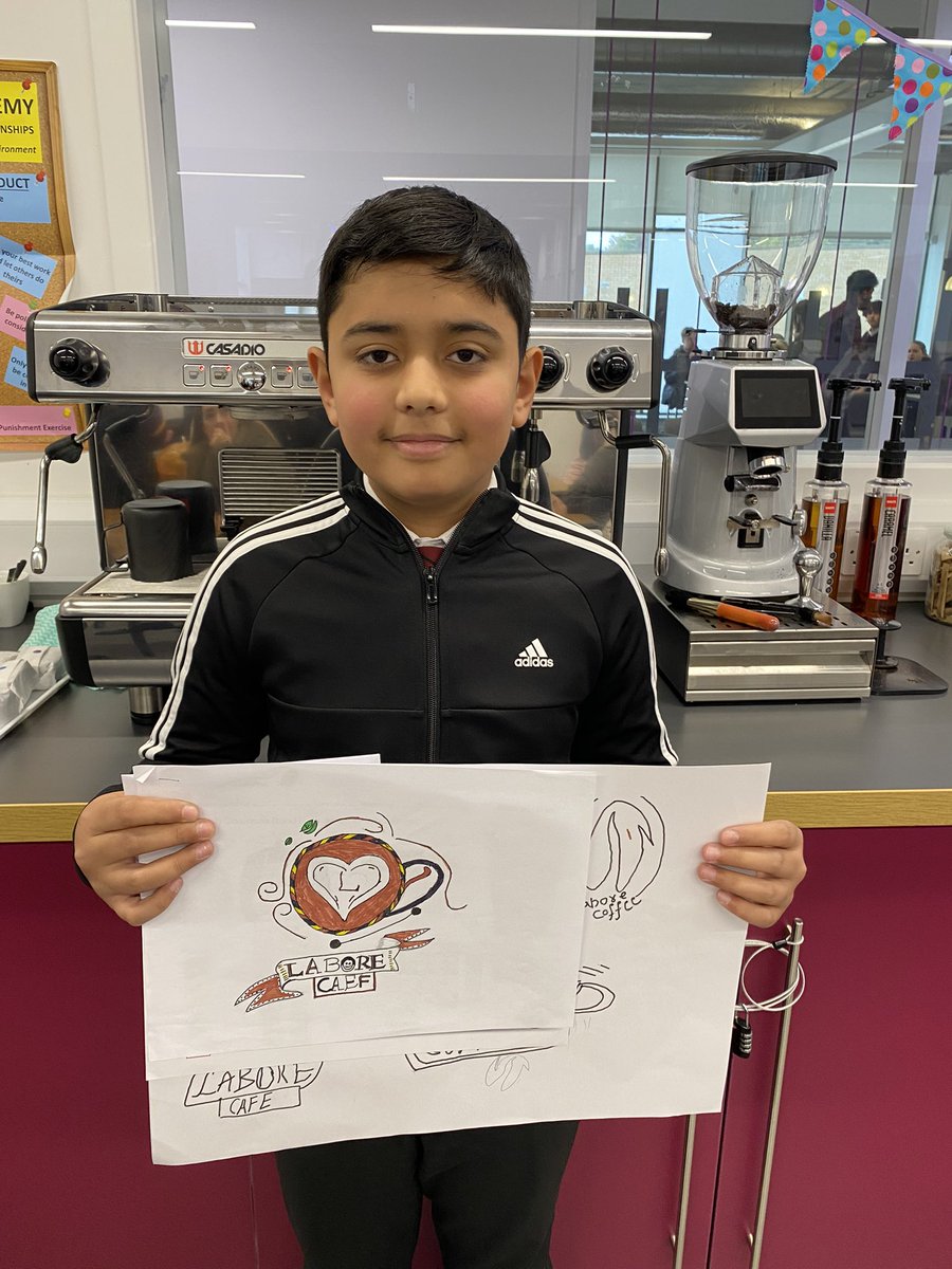 HE &amp; Art have been collaborating to come up with branding for our Barista area. S2 pupils were involved in designing a logo that reflects our school. Today Senior ‘Barista’ pupils presented 3 S2 pupils with their prizes. Joint winners and runner up. Well done <a href="/harrisacdundee/">Harris Academy</a>