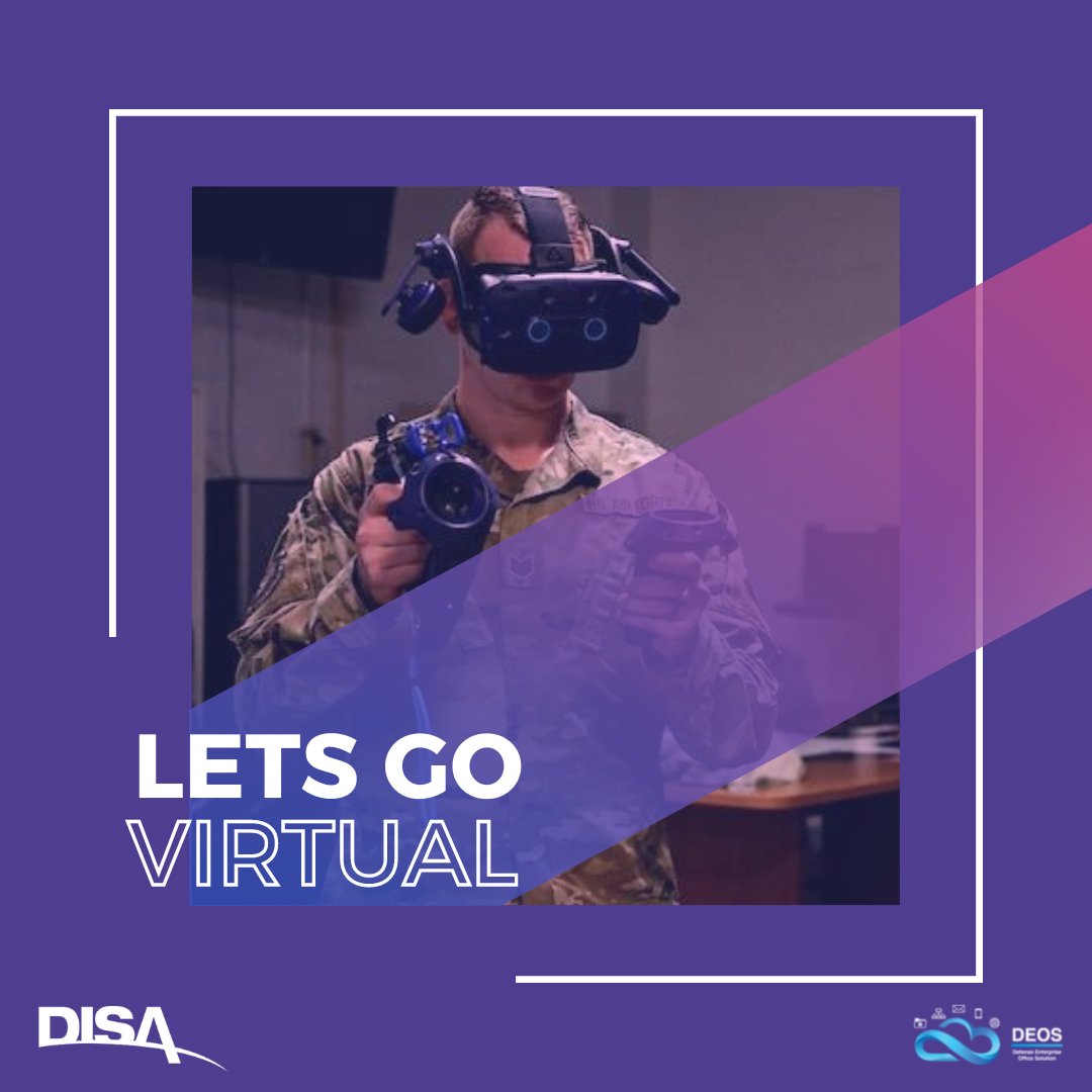 DoW_DISA's tweet photo. Let’s go #virtual with #DISADEOS! 📱💻 Stay on the cutting edge of #technology with a suite of capabilities designed to equip you with every 🔧 you could virtually need.
Find out just what we have to offer ➡️https://t.co/7nkmwld0ls
#VirtualCollaboration #VirtualTools #DOD365 https://t.co/lmnPz5NMZD