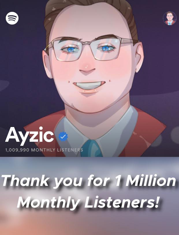 Thank you to everyone that’s listened to my music!  I appreciate you more than you can ever know 🥲💙💜