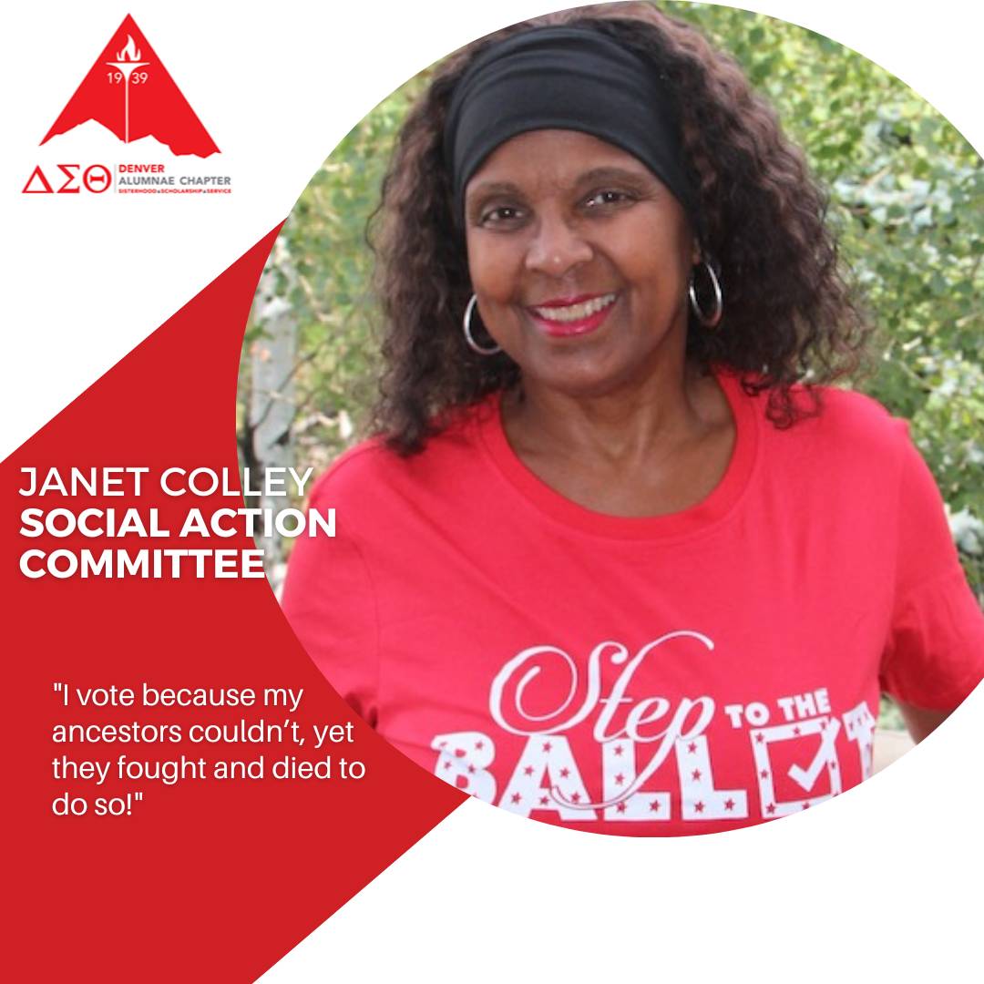 The Denver Alumnae Chapter of Delta Sigma Theta Sorority, Inc. is encouraging you to check your voter status. Make sure all of your information is correct.  It only takes a few minutes, check today! ow.ly/ePsz50KYurI #DACDST #DeltaVotes