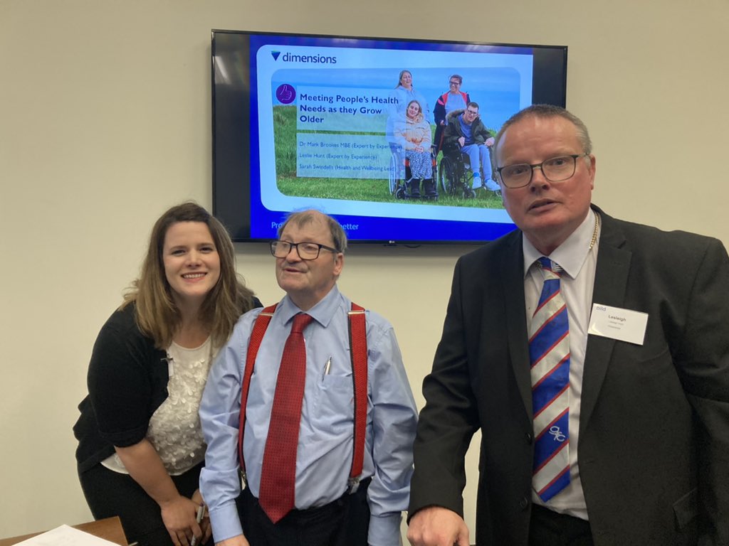 Great to hear from Mark, Lesley & @_sarahswindells about @DimensionsUK work to improve health of older people - GP training #MyGPandMe, tackling loneliness and accessible swings at today’s @BILD_tweets #AgeingWell #GOLDConf2022