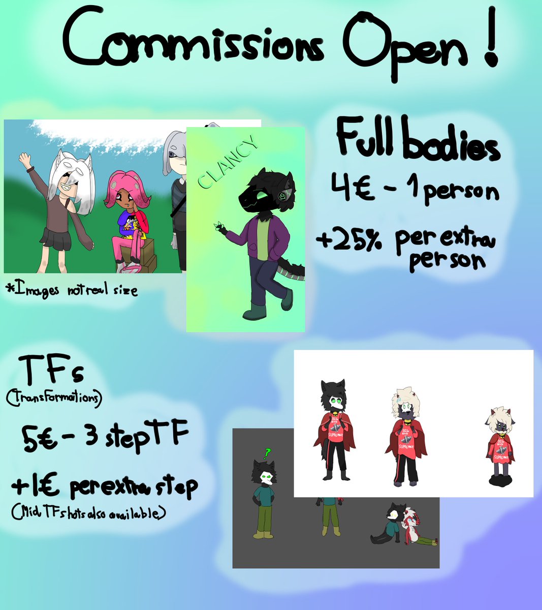 NormalFery's tweet image. So I still have commissions open! You should check em out! They're quite cheap too!