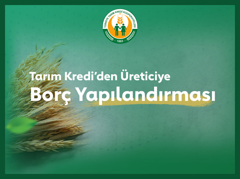 tarimkredi's tweet photo. Türkiye Tarım Kredi Kooperatifleri’nin, 31.12.2020 tarihinde takipte borcu bulunan ortaklara defaten veya taksitlendirme suretiyle sağlamış olduğu yapılandırmanın süresi 31.12.2022 tarihine kadar uzatılmıştır. 
Detaylar için: https://t.co/YyHvKjvZIk https://t.co/EAykkbpiKg