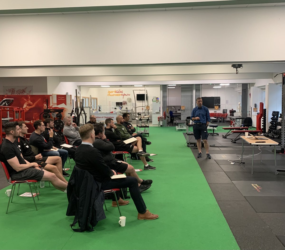 Great day at the first in-person Welsh S&amp;C network event, with <a href="/simplysportssci/">john kiely</a> and <a href="/BrendanCropley/">Brendan Cropley</a> giving some excellent insight and leading some fantastic discussions. Big thank you to all who attended and all who supported.