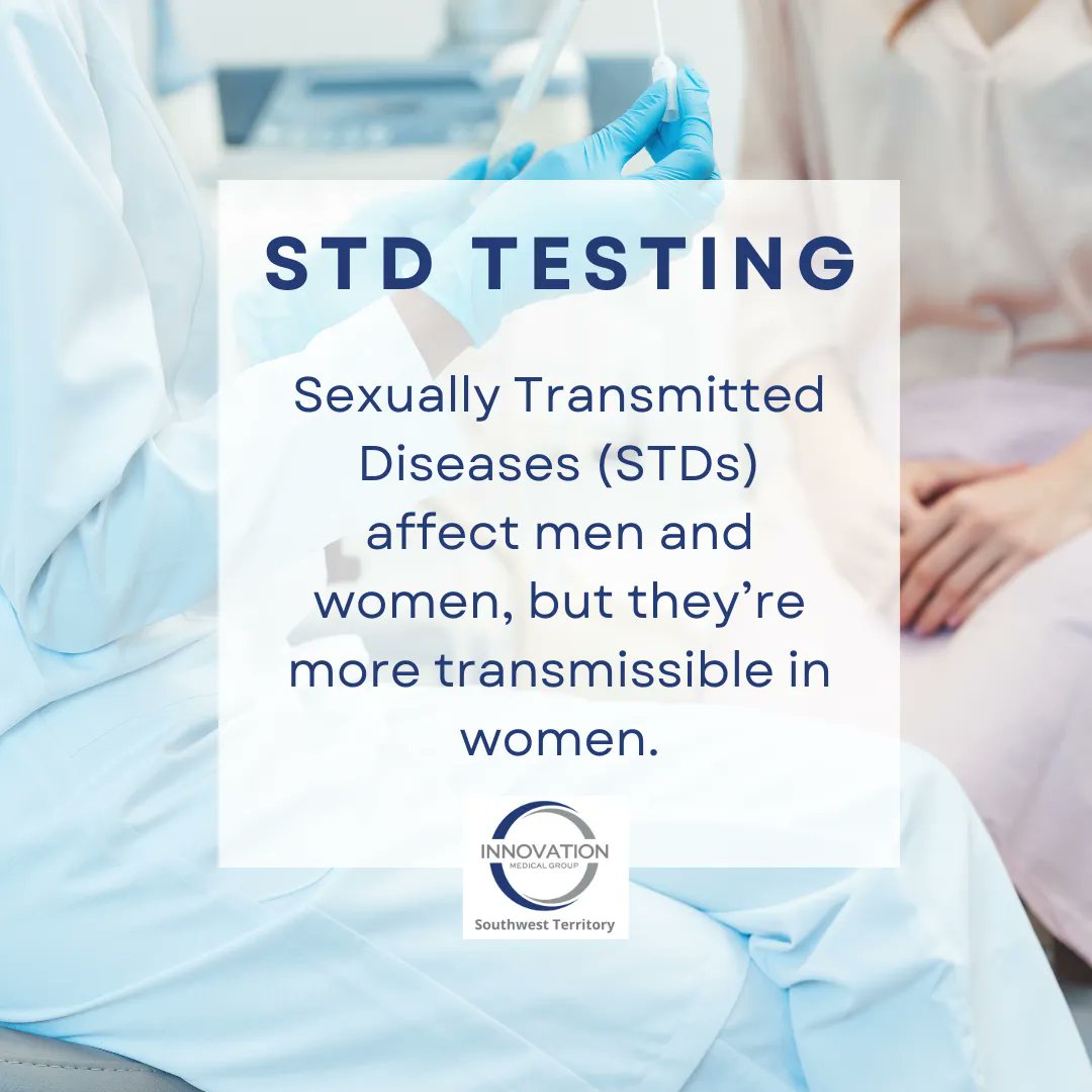 IMGSouthWest's tweet photo. Did you know? 

STD's a re more transmissible amongst women. 

Schedule your STD test today! https://t.co/lJubMUS3eG