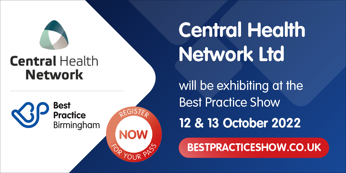 central_health's tweet photo. ONE week to go! Join us at @BestPracticeUK by registering here: https://t.co/mRkj287BiM  
#bestpracticeshow #primarycare #healthcare https://t.co/UUVHMQhjQC