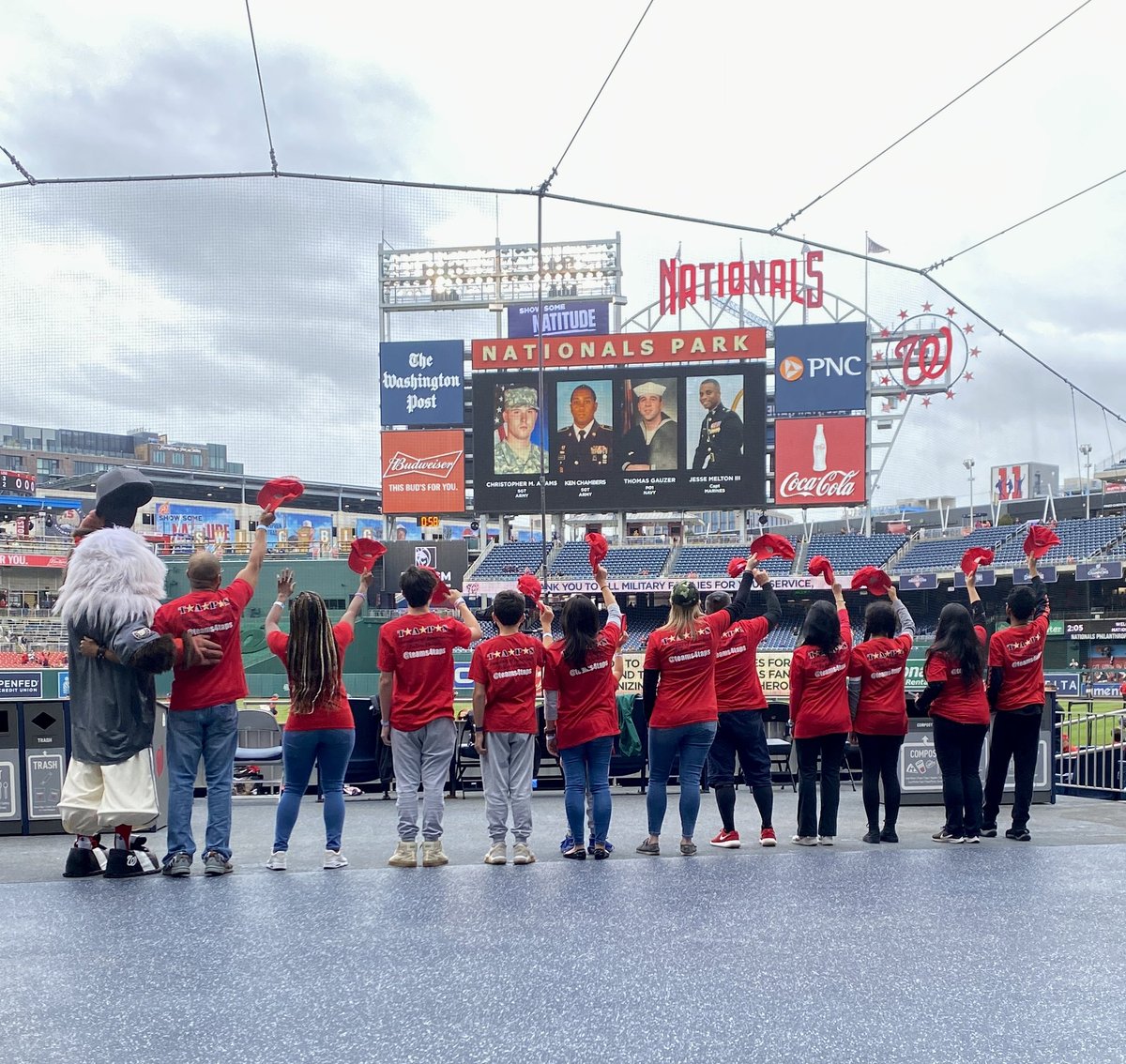 teams4taps's tweet photo. Honored to be at the @Nationals game today for our last salute of the 2022 season. We are so grateful for your support of @TAPSorg and helping our families honor their Fallen Heroes in such a meaningful way ⚾️🇺🇸 https://t.co/TQltfWcSNf