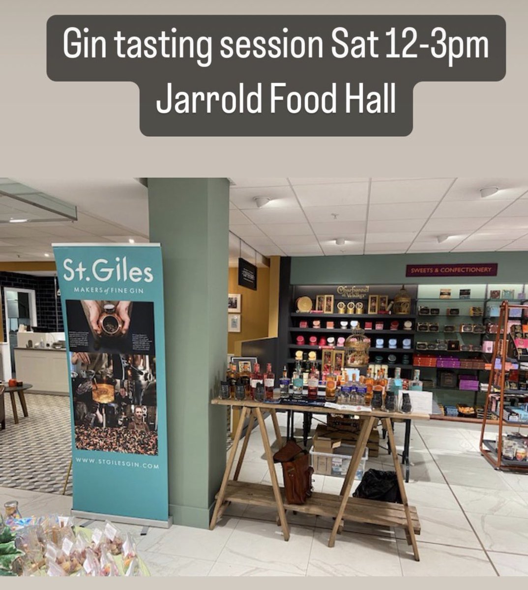 Come and say hello in <a href="/JarroldNorwich/">Jarrolds</a> food hall tomorrow 12-3. Our Suzie will be there providing samples of our delicious award winning gins 👋🍸😋
