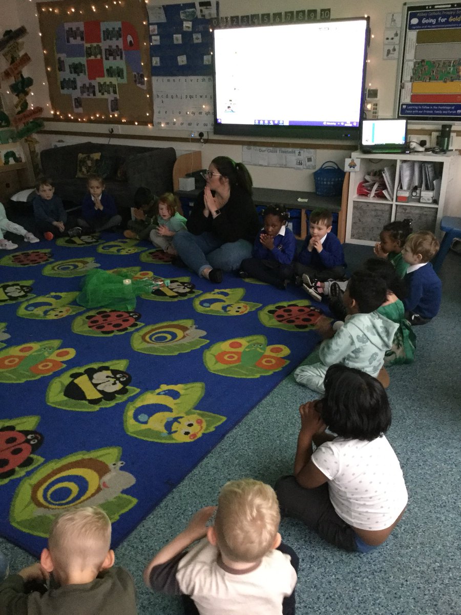 AbbeyPrimary's tweet photo. #rec are thankful for all of the things that God created. We shared our creation story from the Bible. #collectiveworship #LiveSimplyBrum @BhamDES @CAFODSchools https://t.co/Ak3TfTPq6O
