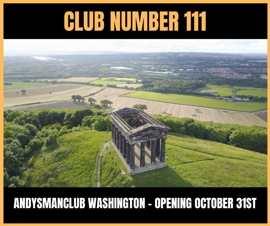 🚨 NEW CLUB ALERT 🚨

We are delighted to welcome our 111th group nationwide....

Andys Man Club Washington - Opening October 31st

#ItsOkayToTalk