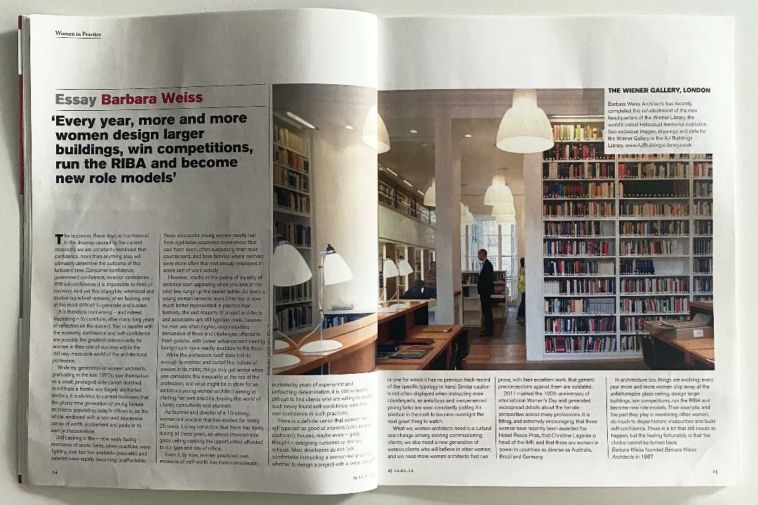 Through giving talks, participating in mentoring schemes and supporting AJ Women in Architecture, Barbara is a role model for the younger generation of female architects. As part of our 35-year celebration, today we look back at one of the first AJ Women in Practice issues.