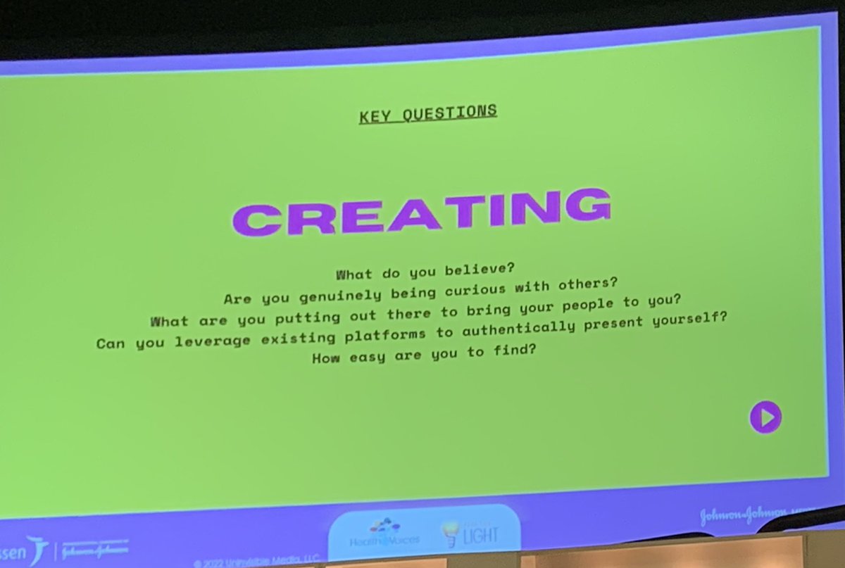 GoldenMoe's tweet photo. 🤩 HOLY COW! @uninvisiblepod is giving a master class in #MAKE session: “How To Connect To Community &amp;
Patronage in a Divisive Digital World”. Lauren you did that,MAKE loading! #HealtheVoices22 @healthevoices  #healthevoiceslive #patientadvocate #DEI #empower #lemonademaker 🍋💜 https://t.co/glDUyxnFZx