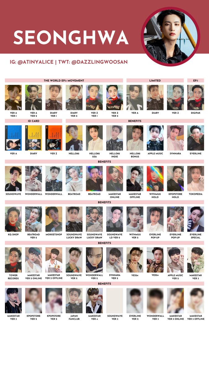 ATEEZ [THE WORLD EP.1 : MOVEMENT] — photocard template / wishlist