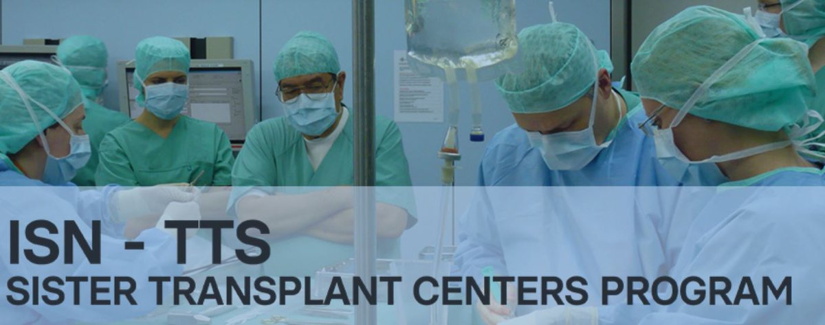 Call for Applications! ISN-TTS Sister Transplant applications are due Oct 15! This program helps establish new kidney transplant centers and develop existing kidney transplant programs in emerging countries. Learn more ➡️ bit.ly/3V2OQvg @ISNkidneycare #KidneyCare