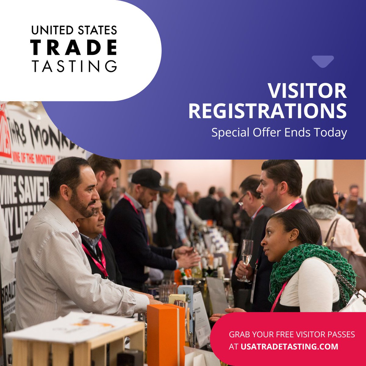 Get them before they're gone!

Visitors can receive free tickets to one of the biggest gatherings of #importers, #distributors, #retailers, and #suppliers of #wine, #beer, and #spirits.

Get your passes by clicking the link below - usatradetasting.com/en/tickets/usa…