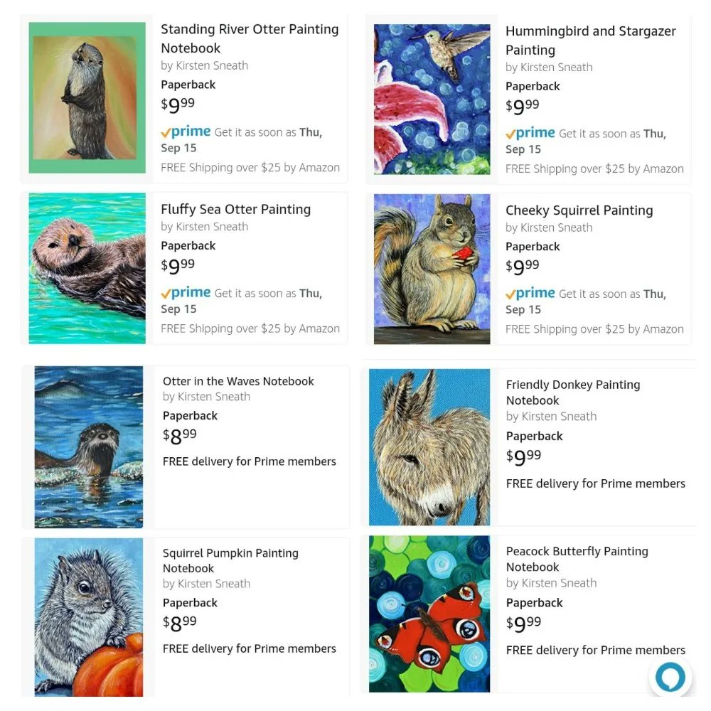 ksneathart's tweet photo. I have a couple more lined notebooks available on Amazon. I've added some smaller 6x9 ones too and intend to add more. If you would like one just go to Amazon and search for me! #Amazon #amazonpublishing #notebooks #linednotebook #animalspaintings #birdpaintings #otterpaintings https://t.co/A0LjdKWPUw