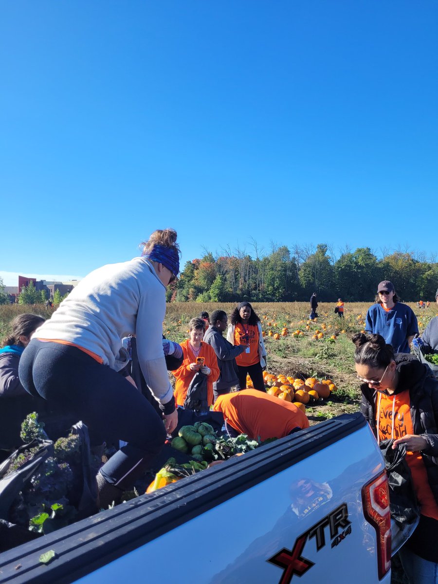 MichaelPryse's tweet photo. My @ESynodELCIC colleagues and I were blessed to help with the harvest at the @anishnabeg Eminidowang Kitigaan (Spirit Garden for Everyone)! Thank you Stephen and Tammy for providing this rich opportunity! #NationalDayForTruthAndReconciliation https://t.co/SN9of8yZ0P