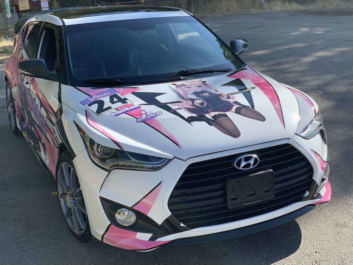 Fastnotch's tweet photo. Happy to unveil the Nyanners Itasha V2! Thank you to all the amazing people involved!

And of course, Thank you @NyanNyanners 💜

Design:@Ahridriven 
Art:@bokkun168 and @ComradLevy 

#nyanart https://t.co/a3ggoURGG9