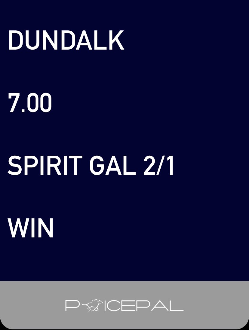 SP’d at 4/1
Enjoy the weekend