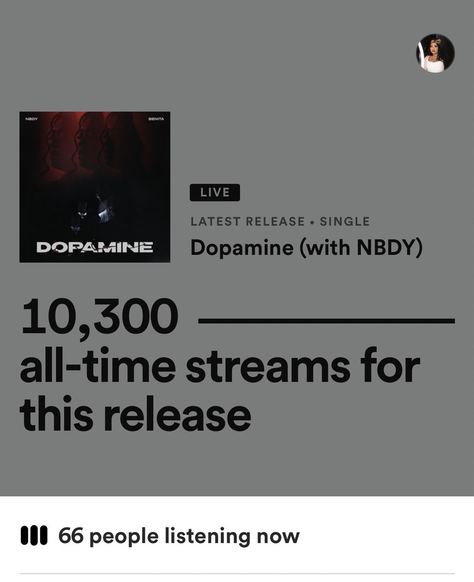 sheisbenita's tweet photo. Modness… it’s been 1 day. 😨

Love that y’all are enjoying the Dopamine Remix!!! Streaming everywhereeeee 🖤🪐

https://t.co/vsEUCnRAHE https://t.co/vsKBdWkPc4