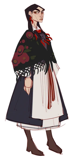 also, here's a quick design of the witchher name is Oksana  