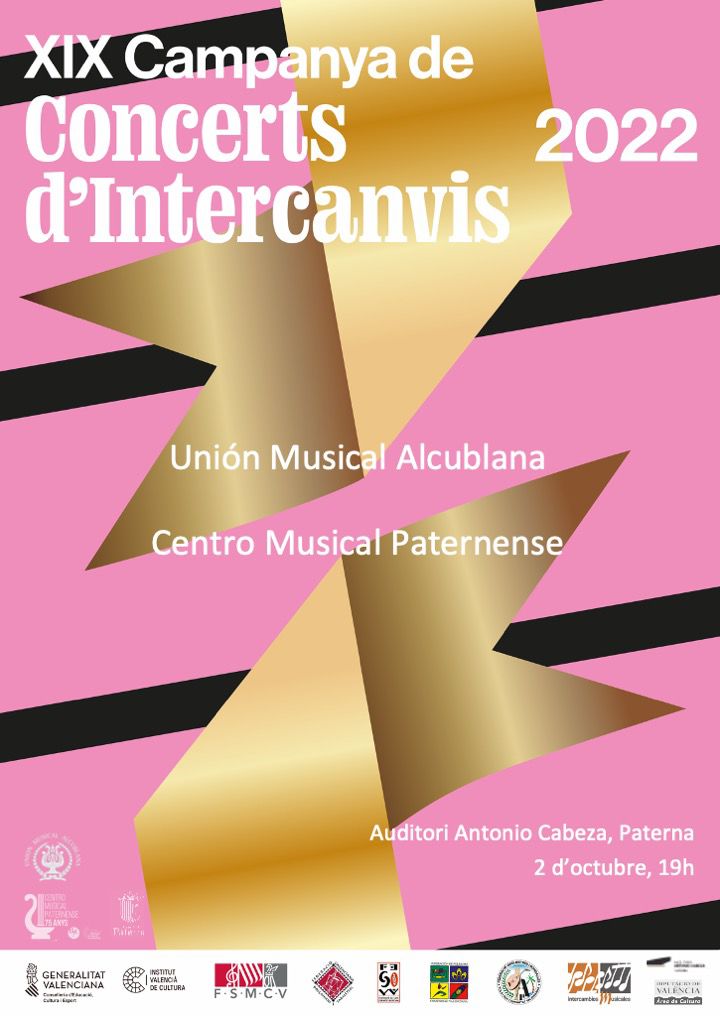 🎵 CONCIERTO con la UNIÓN MUSICAL de ALCUBLAS 🎶

Este domingo, nuestra banda sinfónica y la banda de la U.M. Alcublana volverán a reunirse en #Paterna para deleitarnos con lo mejor de sus repertorios 🥳🥳🥳

⏰ 2 de octubre, 19h
🗓️ Auditori Antonio Cabeza

#CMP #FemSonarPaterna