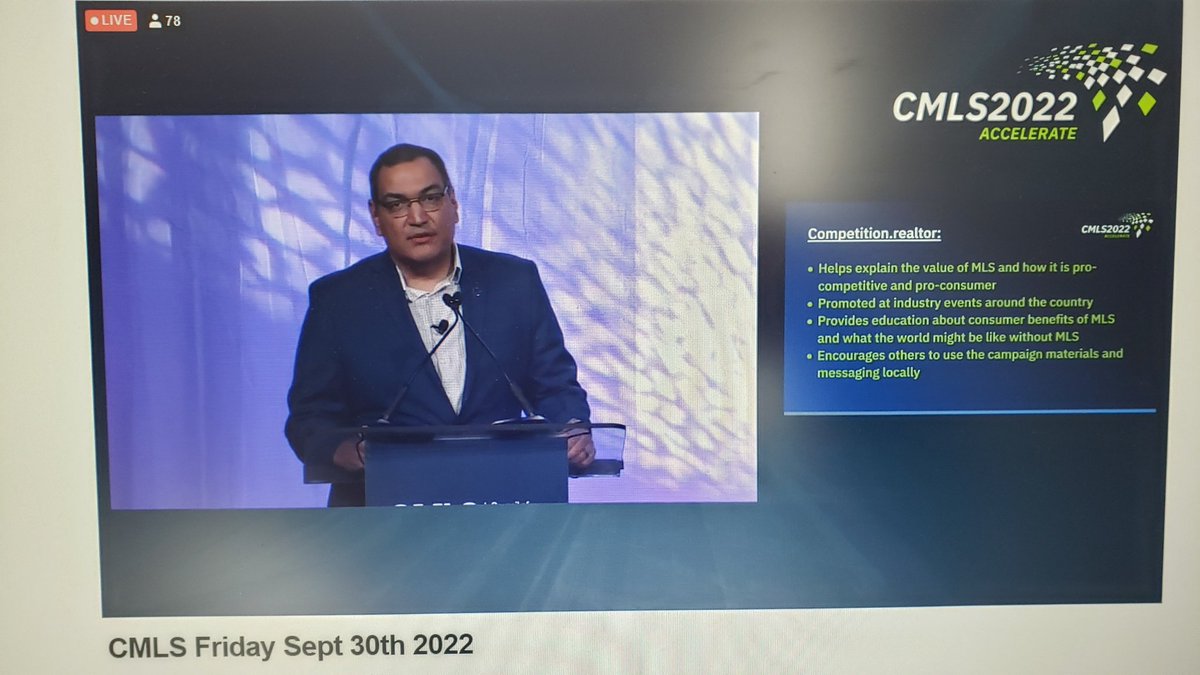 MegGarabrant's tweet photo. @nardotrealtor supporting the MLS in delivering an organized marketplace and the benefit to consumers. #CMLS2022 https://t.co/F6NaroRCKu
