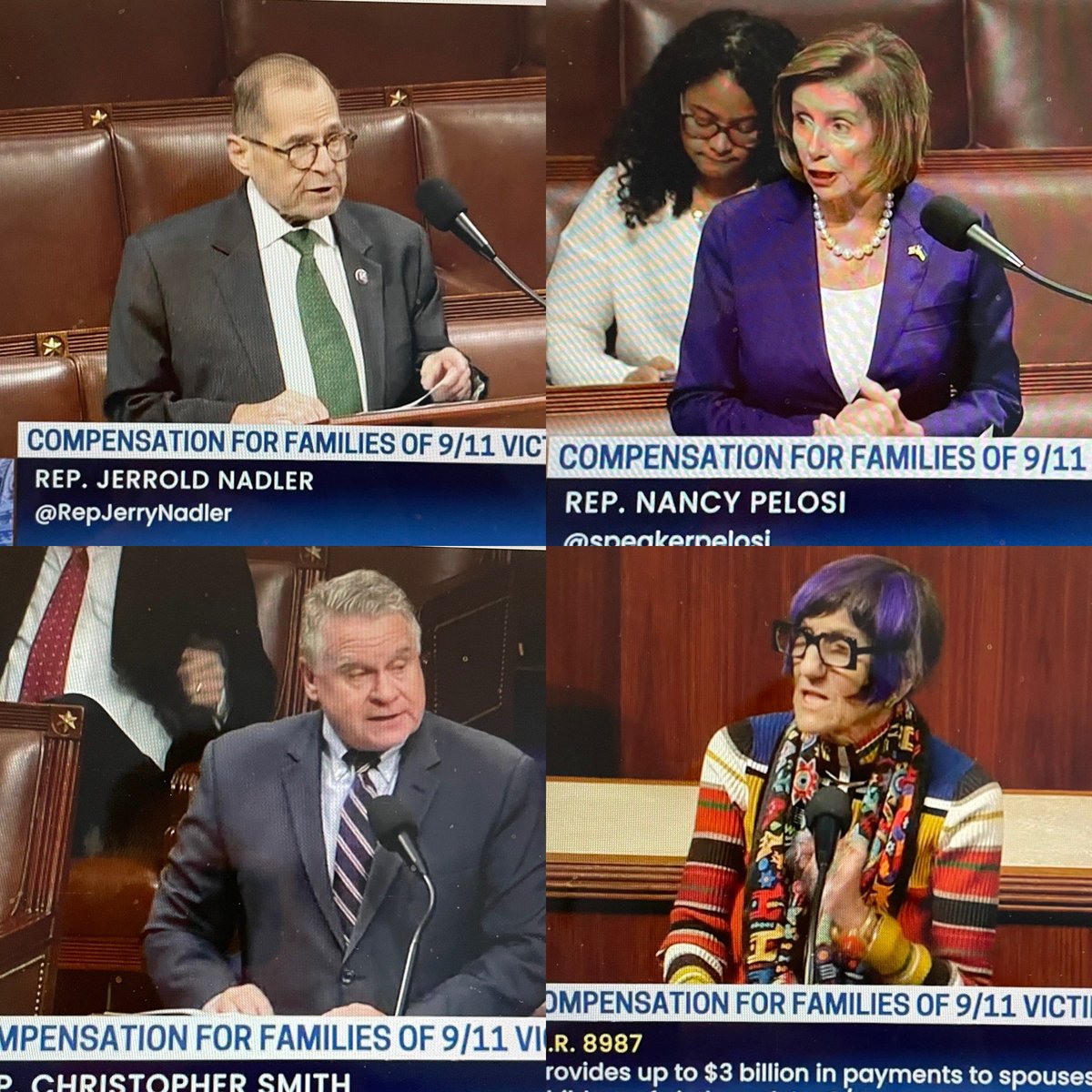 JFHurvitz's tweet photo. Not common for a bill to go from introduction to passage with 400 votes in less than a week. So grateful for the opportunity to lend a hand to 9/11 families fighting for justice. On to the Senate with the Fairness for 9/11 Families Act. @NVGLLC https://t.co/z8aJF270Su