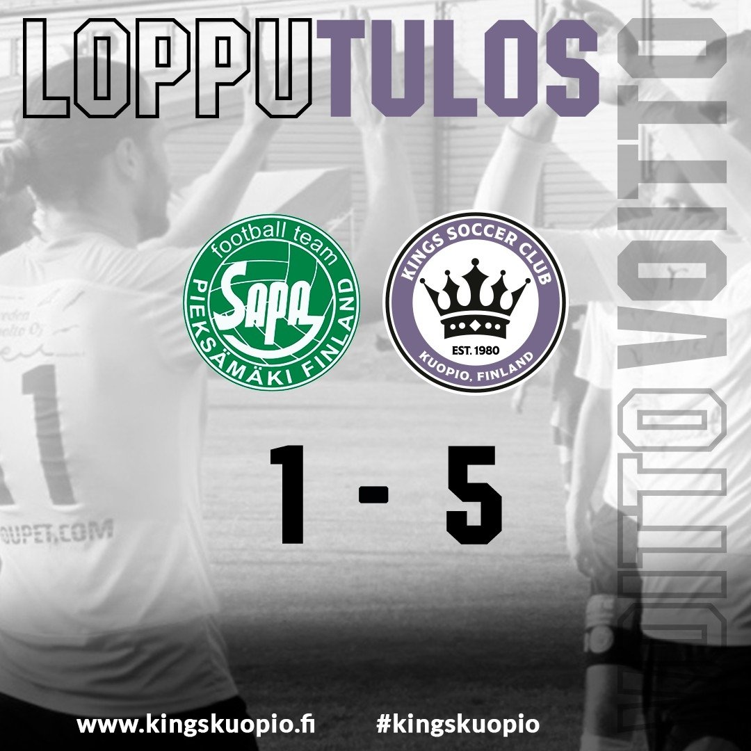 KINGSKUOPIO's tweet photo. Kuninkaat voittoon kauden viimeisessä 🔥🔥

SaPa vs. Kings SC 1-5 (1-1)

⚽⚽ Konsta Heikkinen
⚽ Petteri Rönkkö
⚽ Gentrit Perquku
⚽ Valentin Määttä (RP)

Kuninkaat kiittää kaudesta 2022!

#kingskuopio #itäsuomenkolmonen #kuopio https://t.co/IrOLiVNnC3