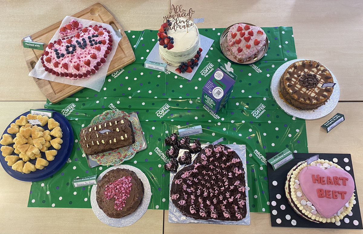 stjosephsharrow's tweet photo. Thank you to all of our talented St. Joseph’s bakers who have entered our MacMillan Bake Off competition #MacmillanCoffeeMorning https://t.co/uoJ0iwZkQG