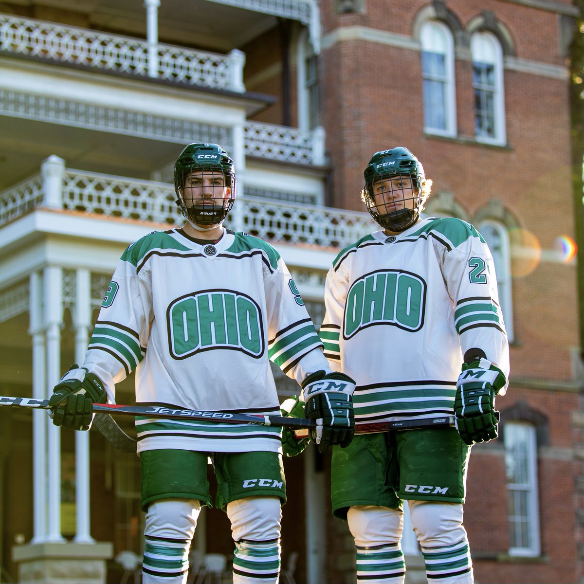 BobcatsHockey's tweet photo. Time to rock some 𝒊𝒏𝒔𝒂𝒏𝒆 jerseys 😼

@BobcatsHockey x @614Hockey https://t.co/mC78tMTnkt