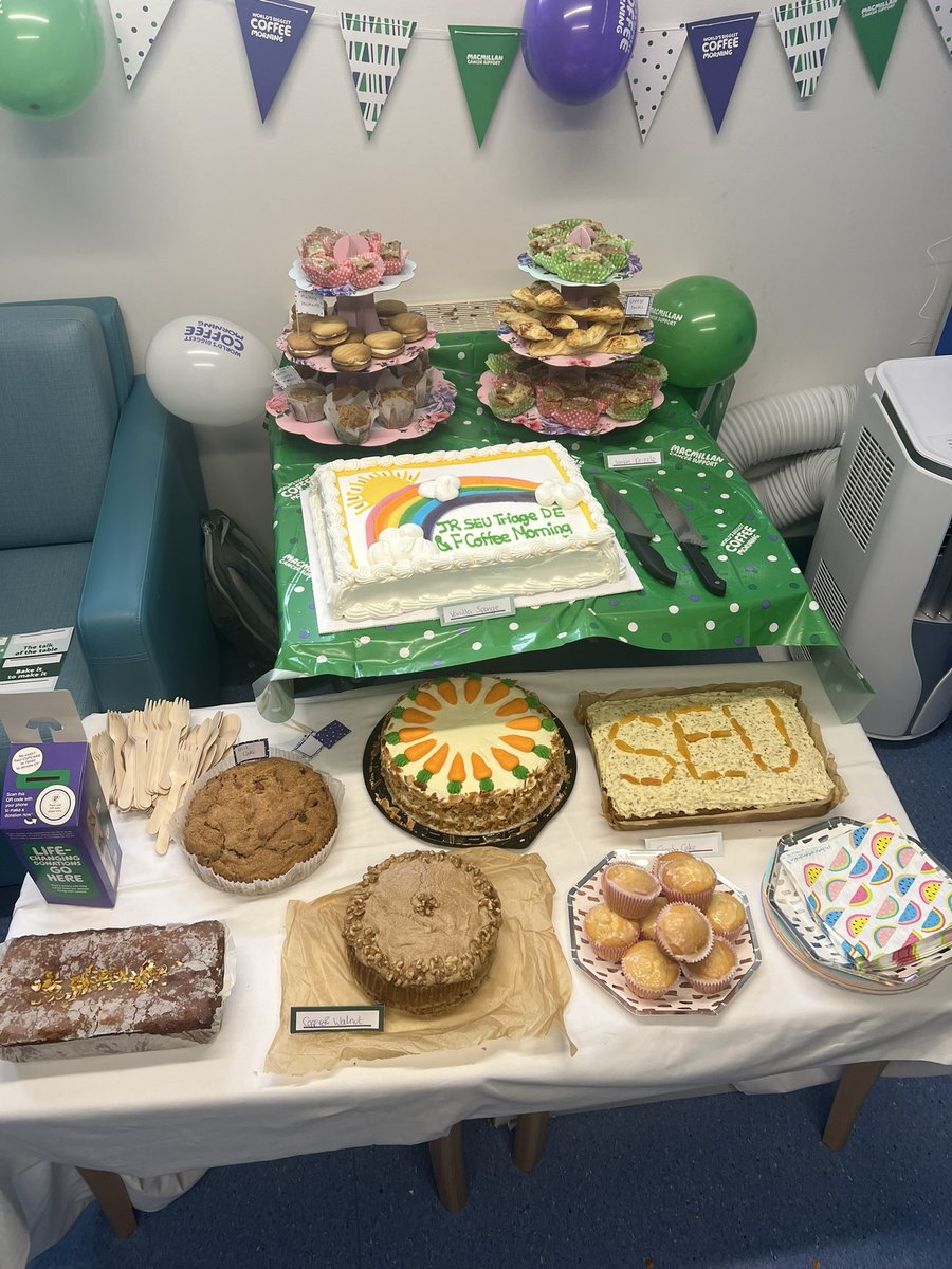 All ready for our #MacmillanCoffeeMorning on SEU <a href="/OUHospitals/">OUH</a>. I can confirm the apple crumble muffins were delicious! <a href="/macmillancancer/">Macmillan Cancer Support</a>