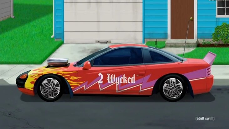 JoshSpeedSloth's tweet image. My dream car is Carls ride from ATHF. Dodge Stealth ES aka 2 Wycked aka HotWad