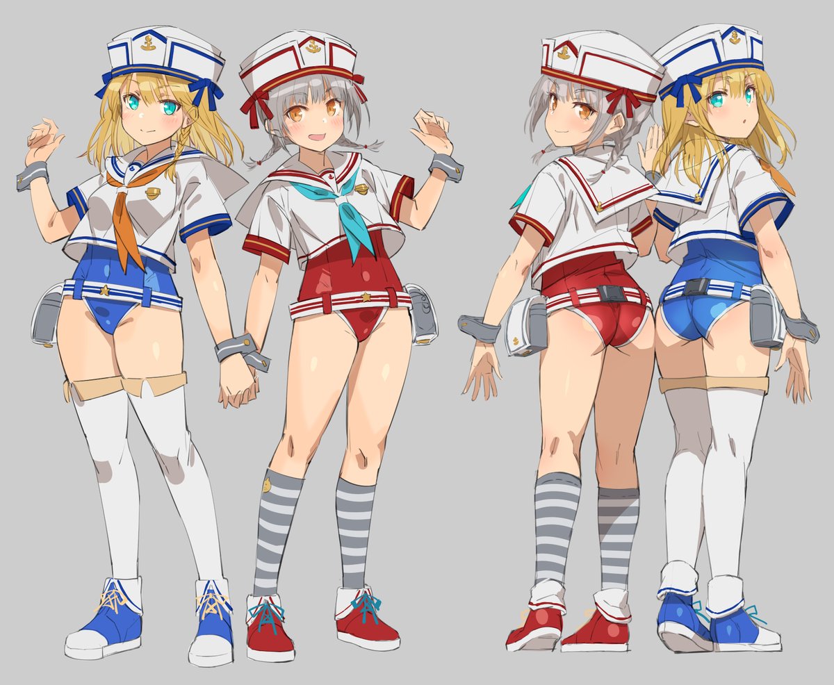 最近描いている水着セーラータイプの女子らは、この子たちを主人公と仮定した架空の群像です。つまるところのオリキャラです。大雑把に分けると、股間に何か生えたり漏れそうな時や漏れちゃった時は保健委員、その他お尻ペンペン等は風紀委員預かりとなります。そんな想定ですよろしくお願いします 