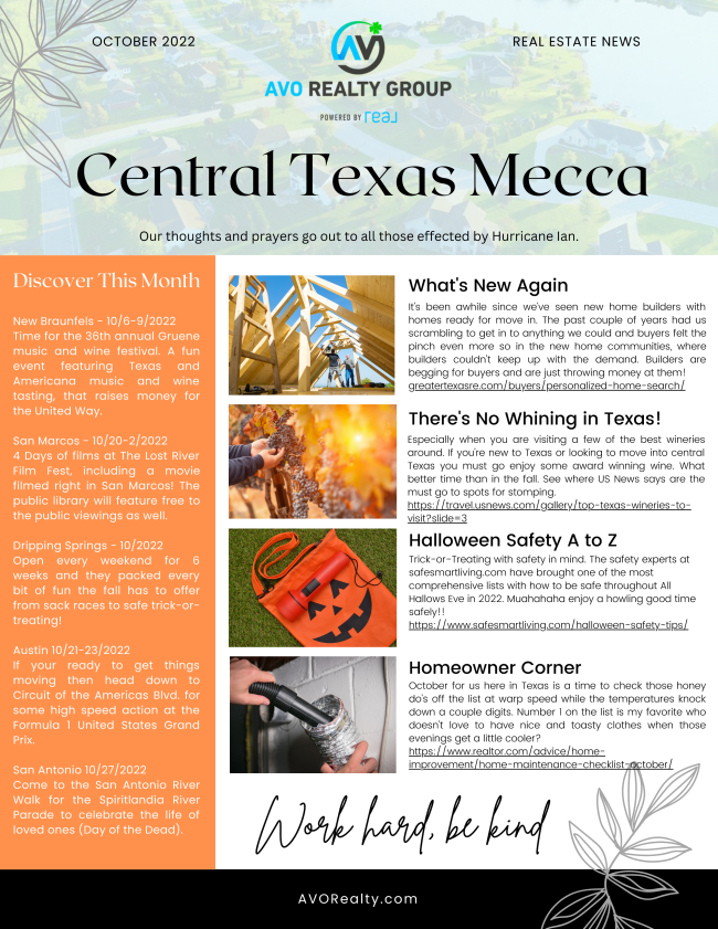 themistibruton's tweet photo. What is going on in real estate and central Texas in October?  There is so much going on and it's time to get out and enjoy it!! 

#avorealty #realbrokerage #october #newbraunfels #austin #sanmarcos #texas https://t.co/8aTRVDa7U0