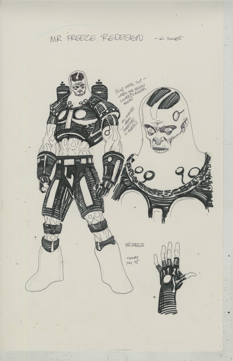 kelleyjonesart's tweet photo. When doing monthly Batman I wanted to do Mr Freeze and found out that Denny O'Neil didn't like the character.
 Denny said...show me the way you see Freeze and if I like it you can do it.
I got to do it. One of many reasons I loved Denny
I sent him 27 years ago! https://t.co/b4dZLVsvPl