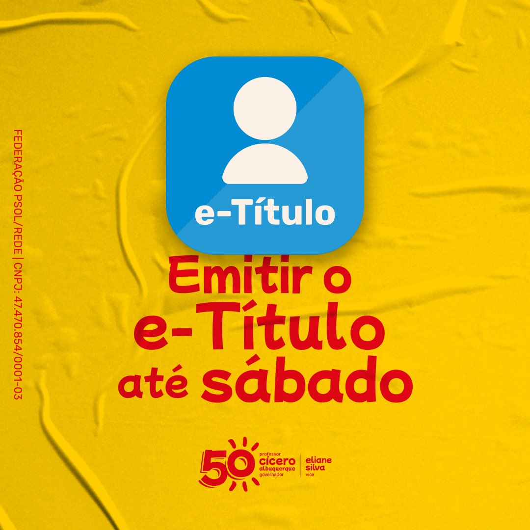 profciceropsol's tweet photo. Preparamos algumas dicas pra você não esquecer nada e votar 50 e 13 no próximo domingo, é Lula para o Brasil e Cícero para Alagoas! ✊🏽

Arrasta pra o lado e vamos juntos mostrar que O POVO PODE! ➡️☀️ https://t.co/iWN0QlHpcC