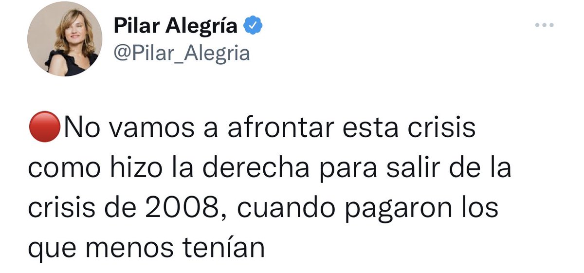 hugomanchon's tweet image. En 2008 gobernaba el PSOE, hasta finales de 2011 no llegó el PP.

El mayor recorte social lo hizo Zapatero, recortó el sueldo de los funcionarios y congeló las pensiones. En 2010.

Cuando se entere de esto Pilar Alegría…