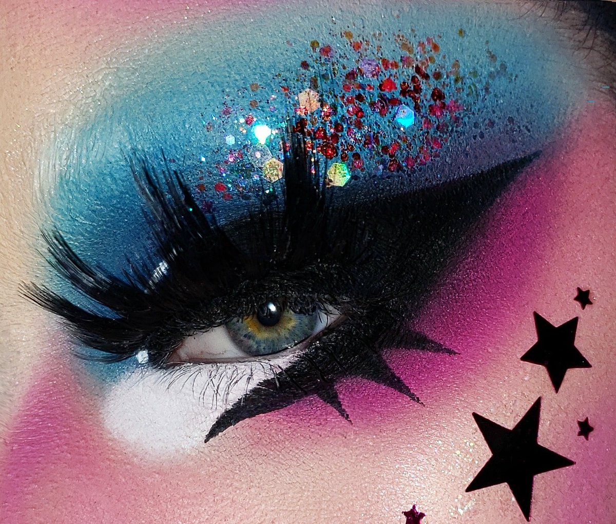 A multicolor confetti look featuring  <a href="/SlayfireCo/">Slayfire Cosmetics</a> Happy Hour Loose Glitter ✨ Use code Venus10 for 10% off