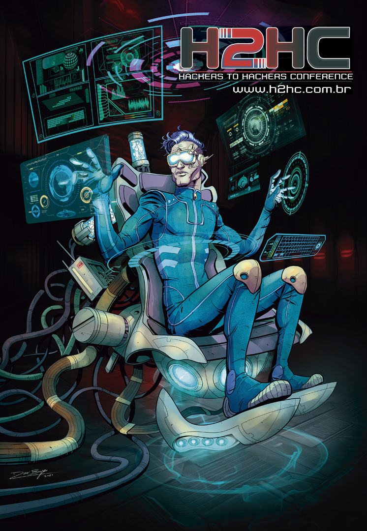 A lot of folks asked <a href="/h2hconference/">H2HC</a> to release the image used in the banner of the past edition of the magazine, so we did (high res in the link, low res in the tweet)!  h2hc.com.br/wallpapers/Rev…  #H2HC2022