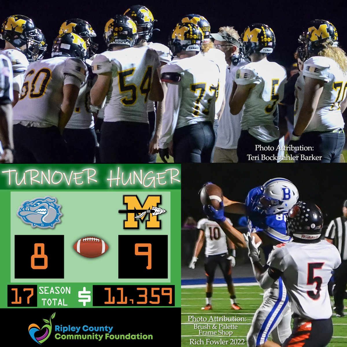 RCCFOnline's tweet photo. Are you Hungry for a defensive turnover? Join the @BatesvilleFB &amp; @MilanIndianFB Varsity Football teams to #TurnoverHunger! Feed local children who have no food to sustain them on weekends! Support your favorite team &amp; pledge or donate at https://t.co/wfaJo09xav today! https://t.co/27UpKu5arh