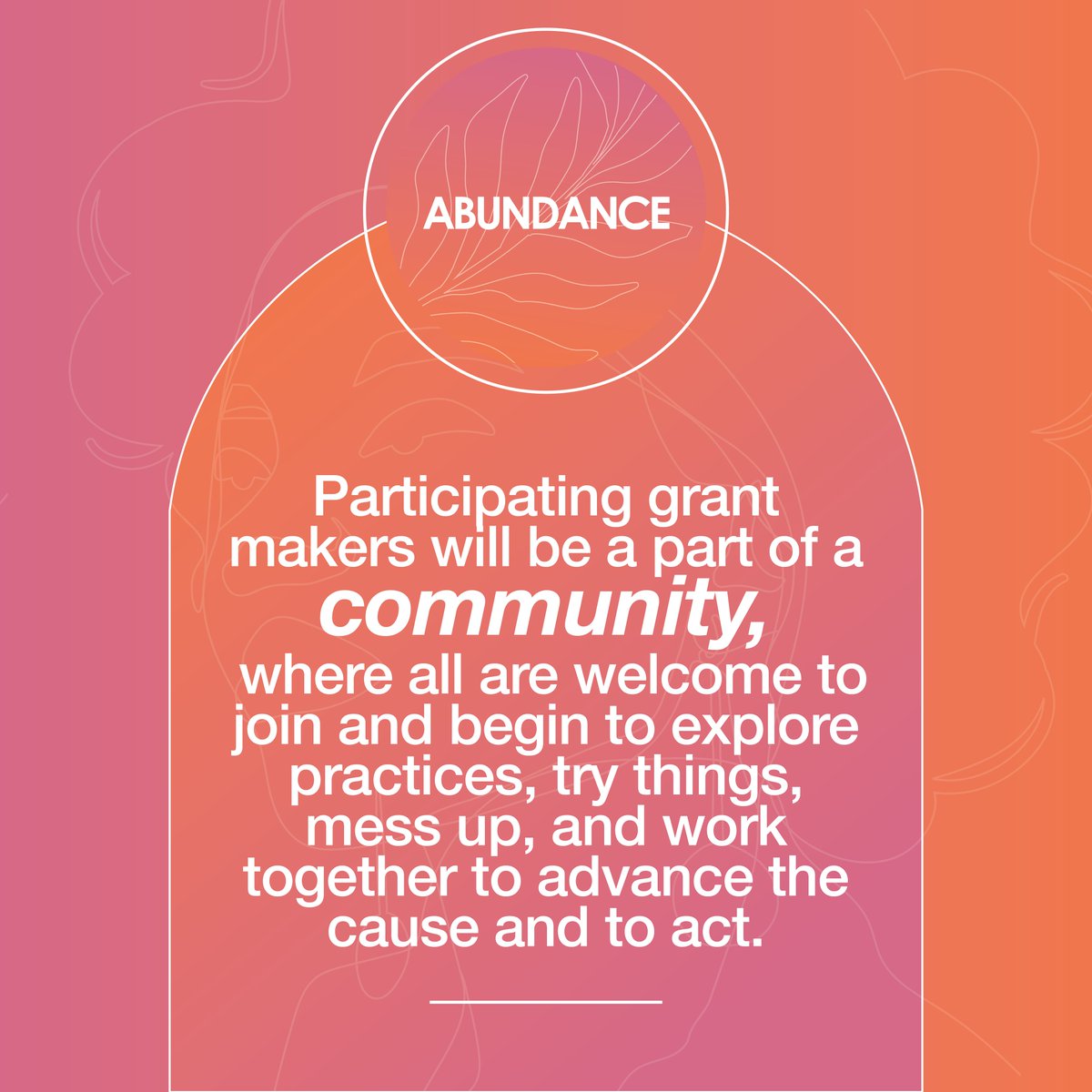 We can begin to remedy philanthropy’s unjust practices, policies &amp; outcomes through our intentional actions. 

⇨ Changing traditional criteria &amp;diligence.
⇨ Changing decision making and reframing risk.
⇨ Listening, and funding more fully in response.

abundancemovement.org