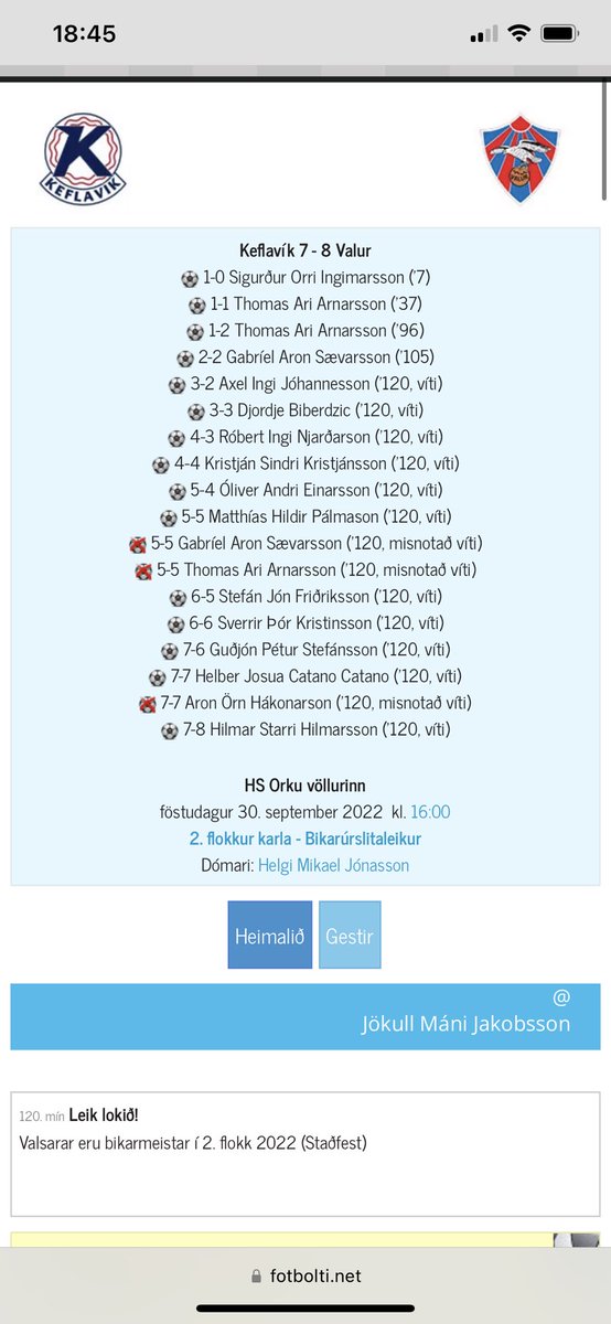 Virðingu á kraftaverkamanninn <a href="/hallih16/">Hallgrímur Heimisson</a>
