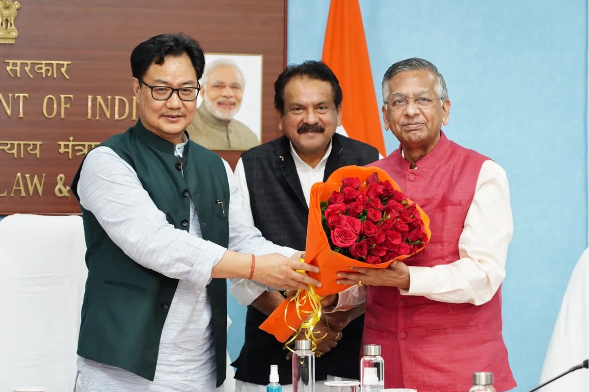 Kiren Rijiju on Twitter "I thank Solicitor General of India Sh. Tushar