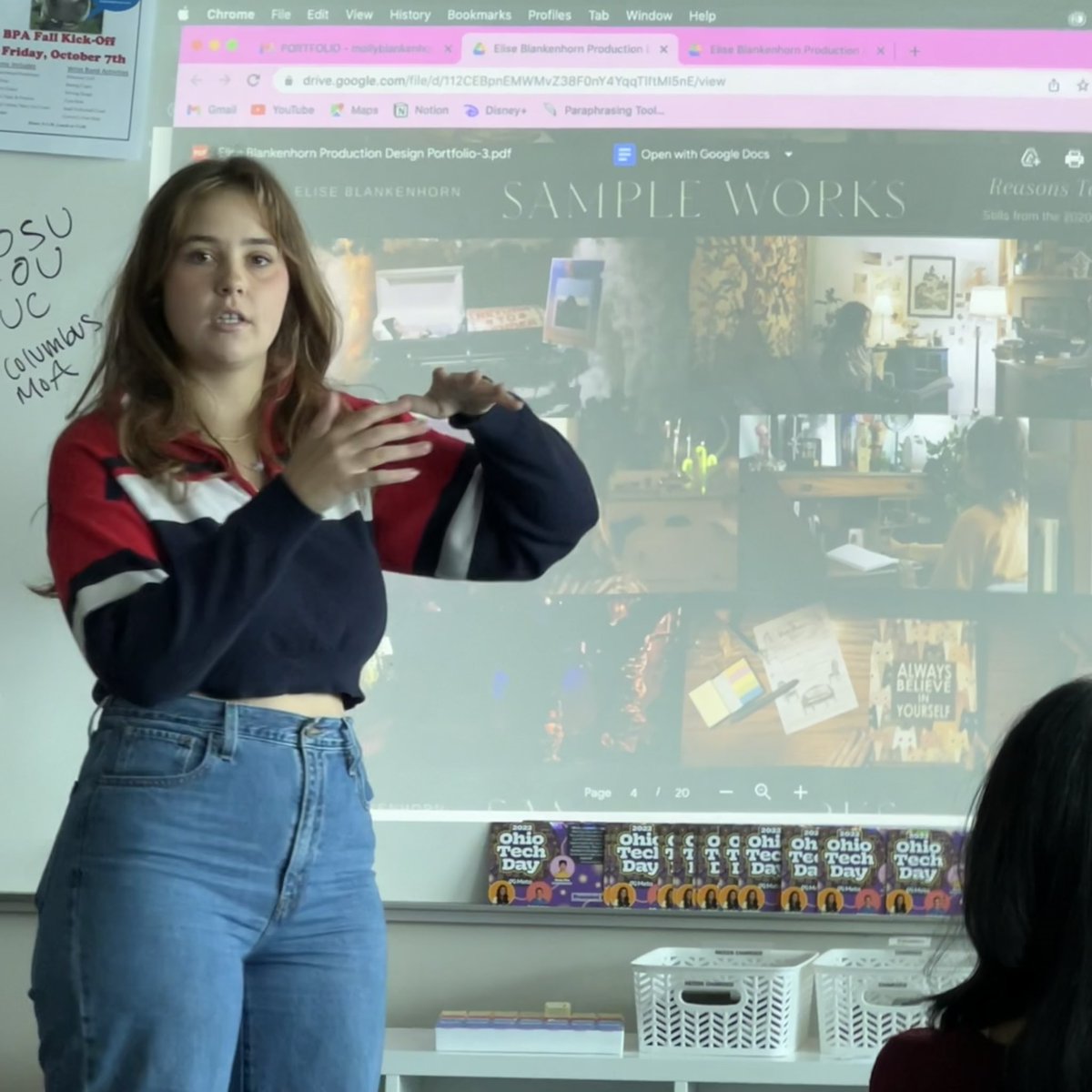 Tolles_MMA's tweet photo. Ellie shared her experience as a DP today for movies on Lifetime, Netflix, Universal & other production houses using technology & crafting to develop amazing sets & props!#followyourpassion #moviedp #ohiotechday #tollestech #liftallstudents #BetterTogetherDCS https://t.co/UZkwJdVz9M
