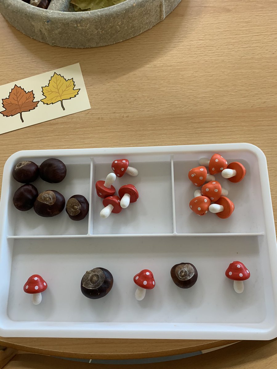 Autumn Repeating Patterns 🤎🍂 #eyfs #earlyyears #cosyclubideas #teachertwitter