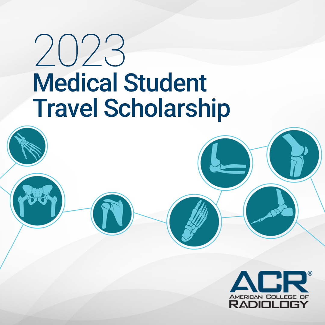 Why apply for the ACR Medical Student Travel Scholarship? 👀 

You could earn FREE attendance at our next annual meeting, #ACR2023. Make your submission: bit.ly/3SEwAGn